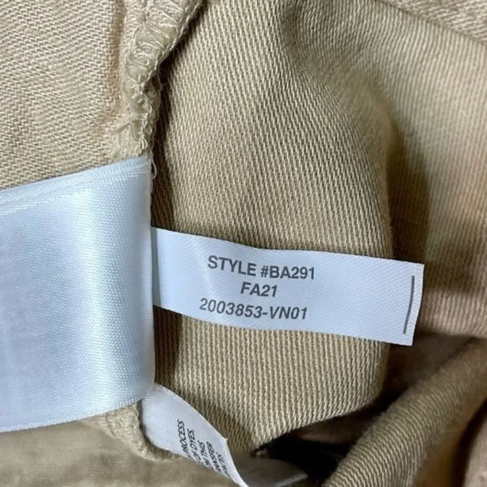 J. Crew Tie Waist Camp Pant Relaxed Fit Khaki Pants Tan Beige Medium